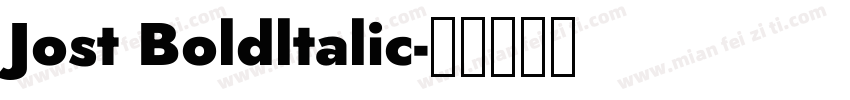 Jost Boldltalic字体转换